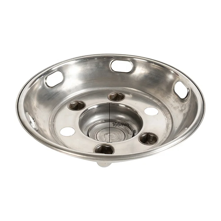 Mirror polished truck part accessories customized steel truck wheel simulator and cover