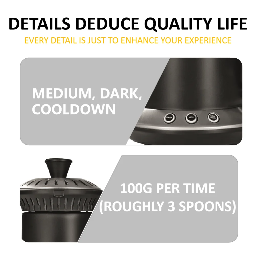 Electric Portable Jewin Coffee Maker Home Coffee Bean Roaster Machine