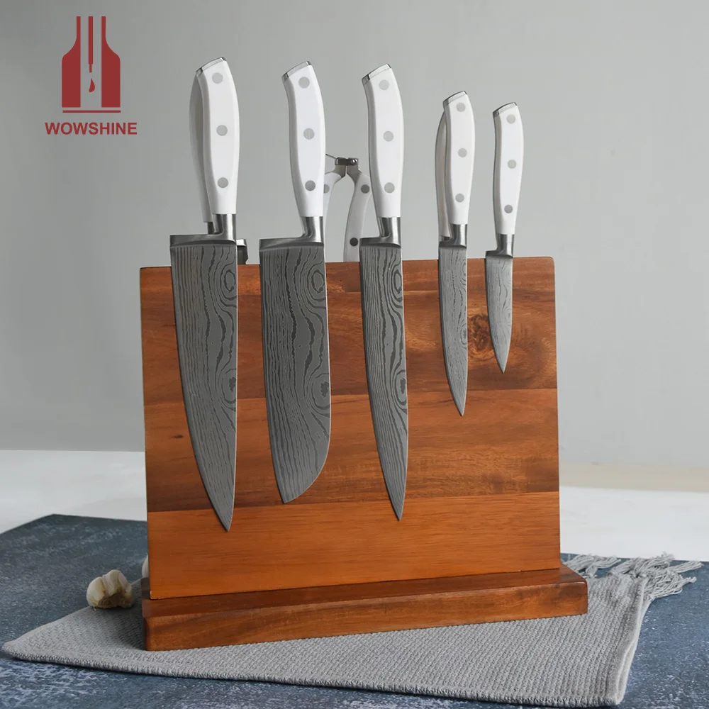 Home Kitchen Magnetic Knife Block Holder Rack Magnetic Stands With Strong Enhanced Magnets Multifunctional Storage Knife Holder