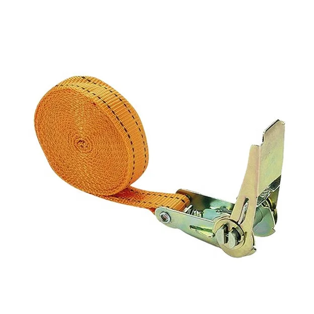 OEM/ODM High-Safety Ratchet Tie-Down Straps for Car Haulers Polyester Material with High Breaking Load Factory Supplier