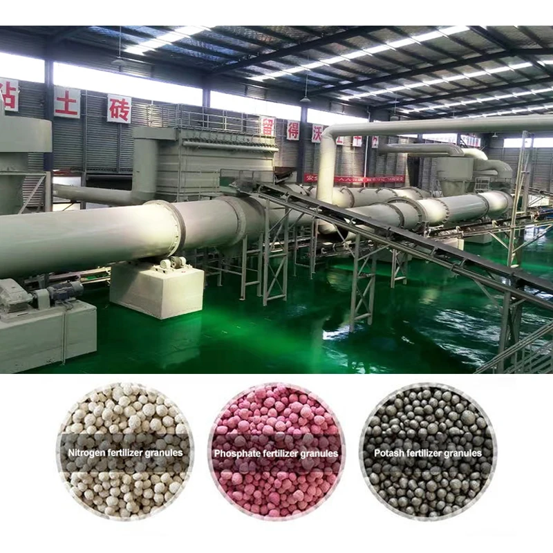 Compound Fertilizer Production Line Making Round Granules Superphosphate NPK Fertilizer Production Line