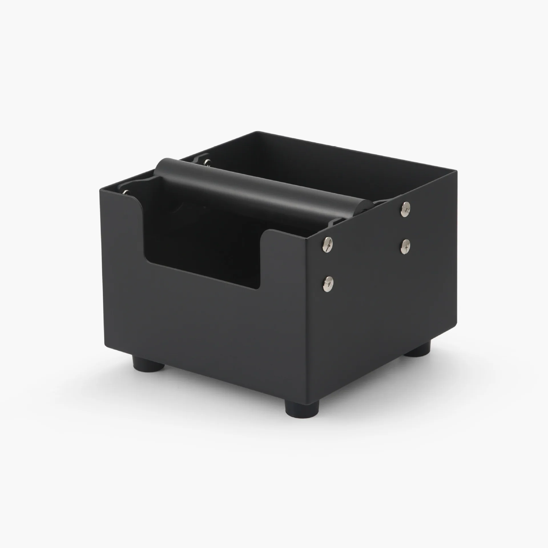 New Style High Quality Stainless Steel Black Floor Standing Barista Recycling Espresso Capsules Coffee Knock Box