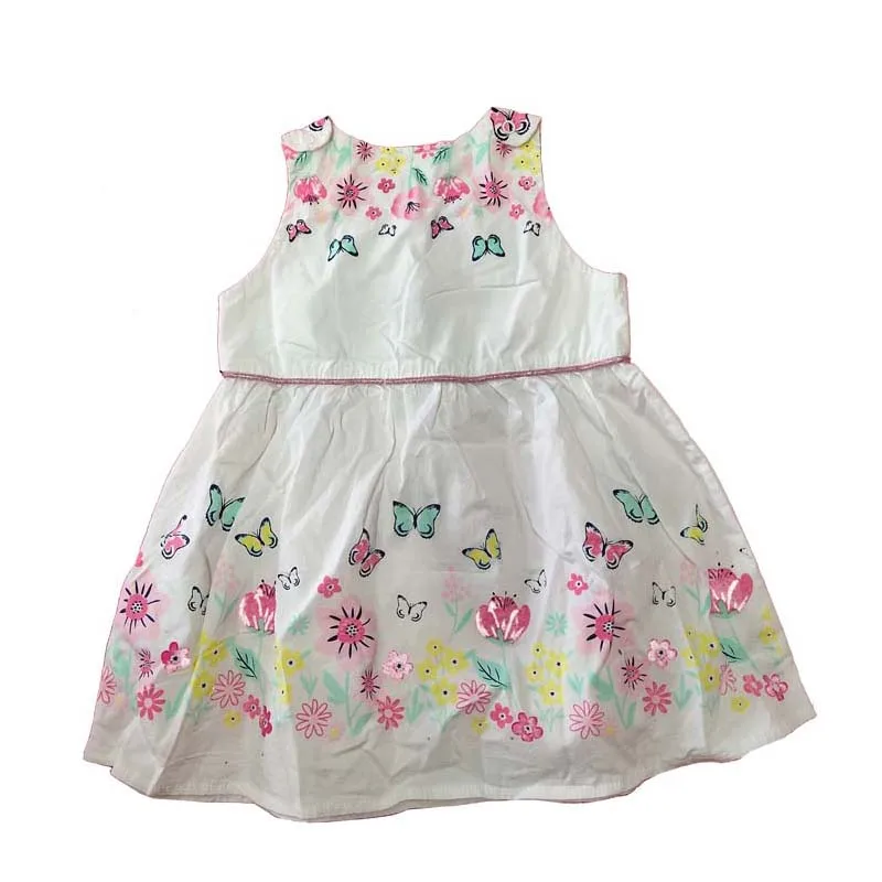 Popular selling  baby girl cotton print dress with good price