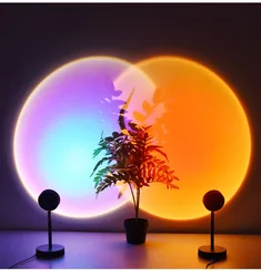Projector Sunset LED Color Floor Lamp Smart Rgb Rainbow Sunset Lamp Floor Lamp
