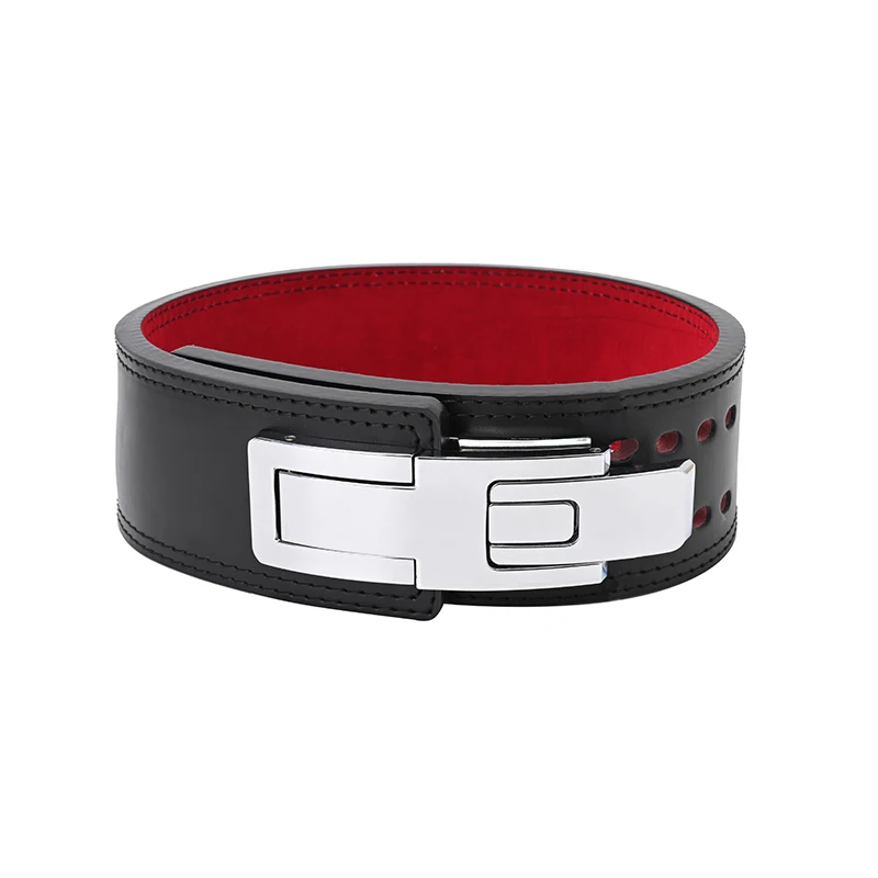 Fitness Leather Back Support Waist Squat Lever Weightlifting Weight Lifting Custom Logo Gym Cowhide Genuine Belt For Men