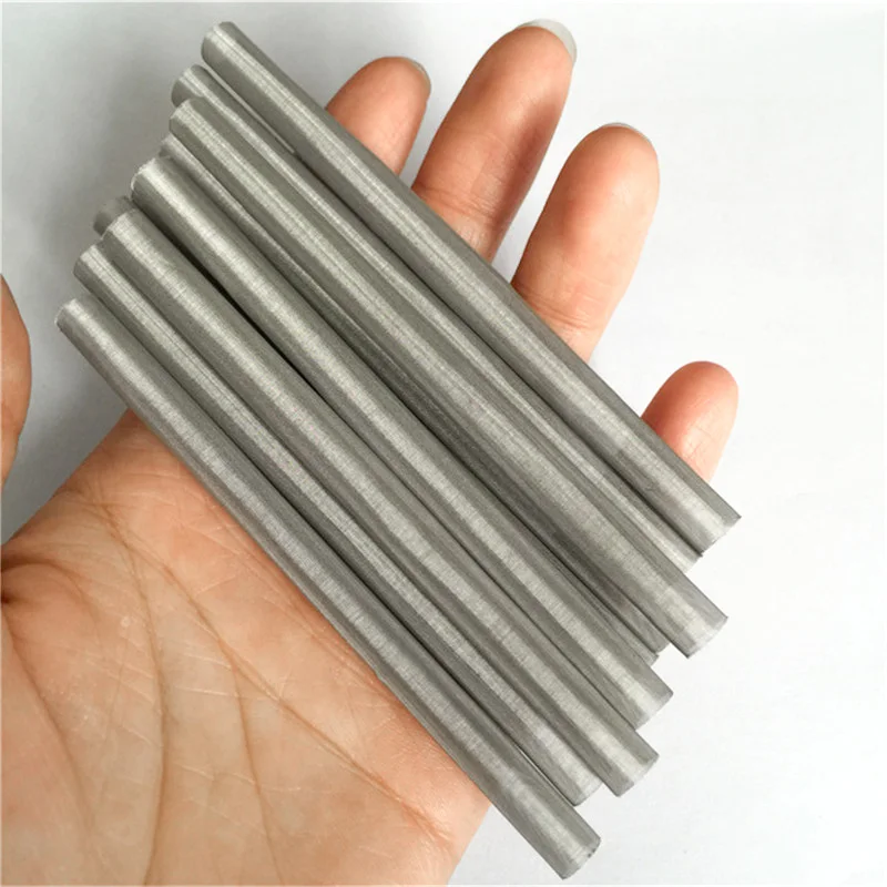 high quality SS 304 316 stainless steel metal mesh filter cylinder tube with welded edge
