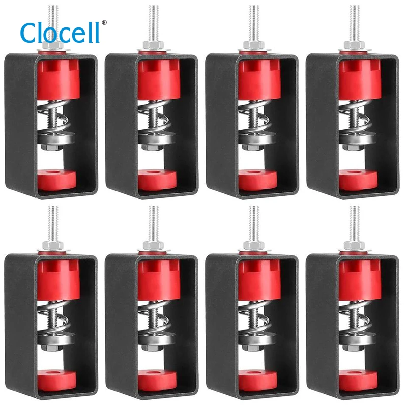 Clocell Spring Vibration Isolator with Removable Frame , Soundproof Ceiling Suspended Mounted Damping Hanger for Home Theater