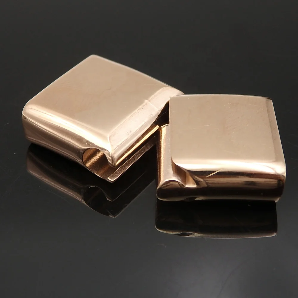 VEROMCA Wholesale 304/316l Stainless Steel Leather Cord Bracelet Clasp For Jewelry Making