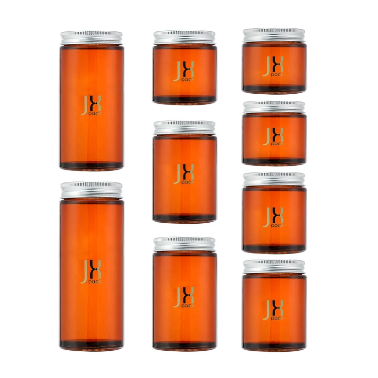 Wholesale kitchen child proof bottle airtight glass jar for storage with aluminum lid for tea and coffee