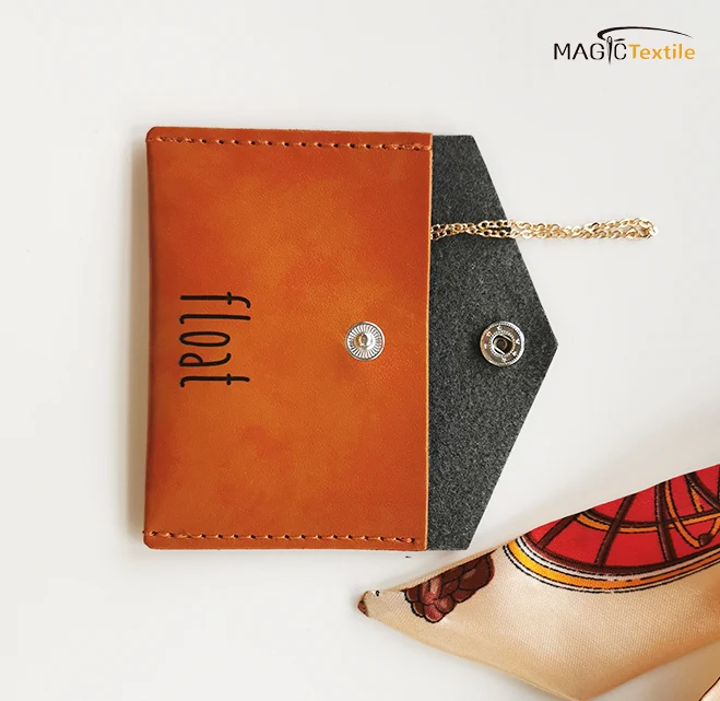 Индивидуальный роскошный конверт из искусственной кожи с клапаном, маленькие кожаные часы, Ювелирные мешочки с кнопкой