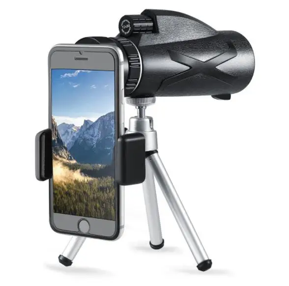 Telescope manufacturer 80X100 outdoor monocular low-light night vision high-definition  mobile phone monocular telescope