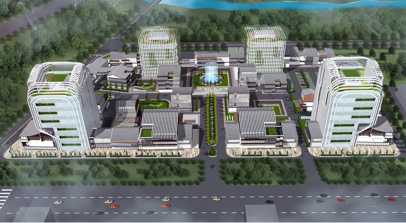 3d walkthrough building video for TOD design with SU model facede making and sounds also for interior design