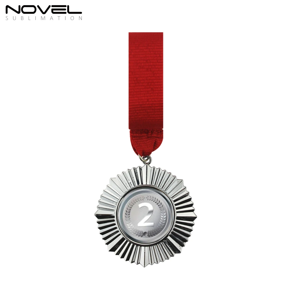 Wholesale DIY Sublimation Metal & Silver Blank Badges Zinc Alloy Plus Gold Plated Badge Customized Metal Badges for Sports Using