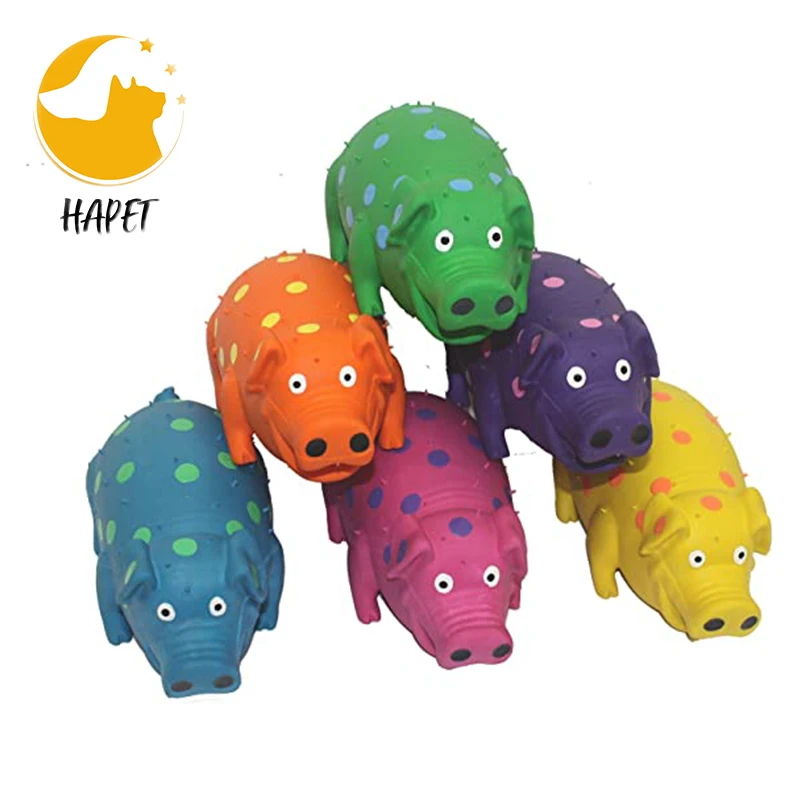 Pet Products Dog Chew Toy Pig Shape Pet Leaky Food Toy Natural Rubber Interactive Dog Toy