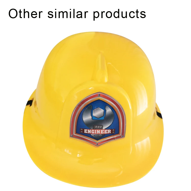 Cheap Children Engineer  Fireman Role Play Dress Up Firefighter Helmet Kids cosplay Birthday Party Supplies toys