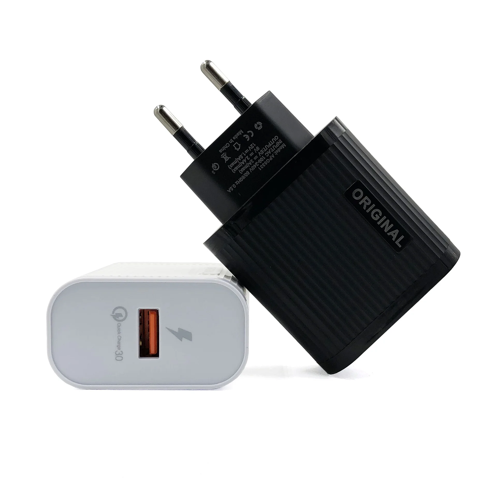 Private model qc3.0 fast charging 5v9v12v mobile phone universal fast charger EU US regulation travel charging