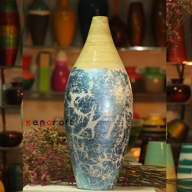 Handicraft Vietnam Bamboo flower vases decoration handmade flower vase floor vases decorative