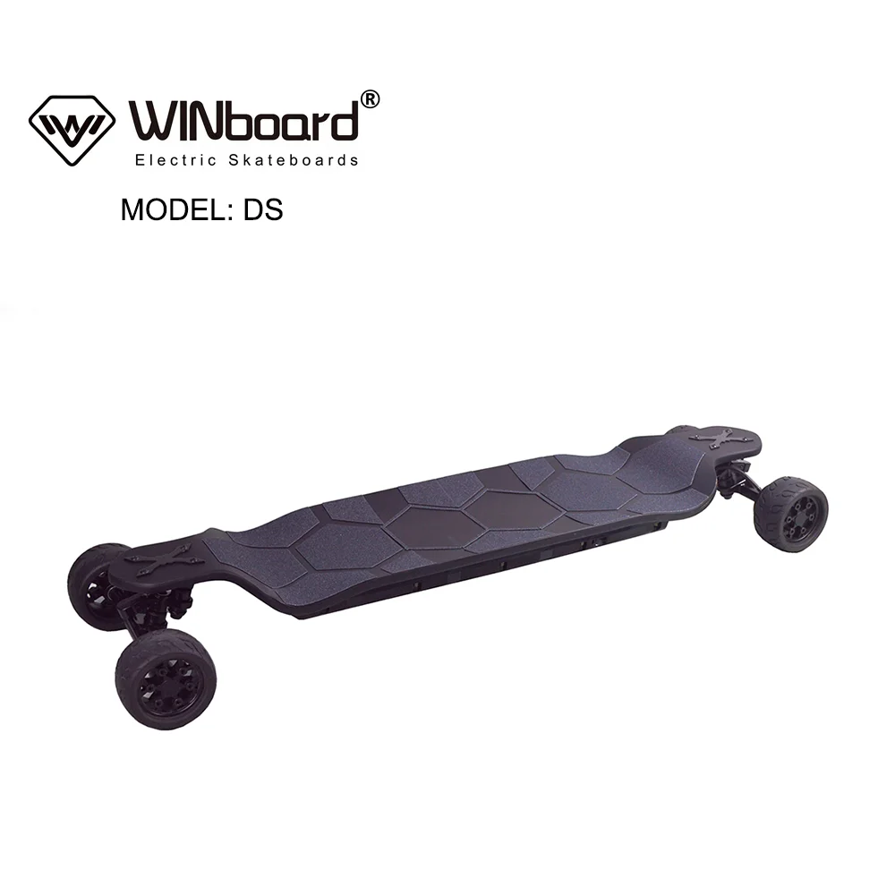 Winboard Most Popular Noiseless Duel Motor Electric Skateboard With Battery Indication