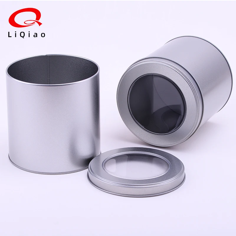 Tinplate Round Tin Box Customized Silk Screen Color Printing Flower Tea Metal Can Christmas Gift Packaging Tin Can