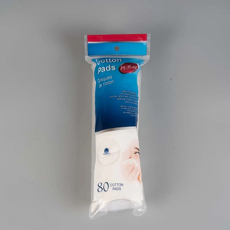 100Pcs  Cosmetic Facial Soft Custom Logo Cotton Pads Round Cotton Makeup Clean Pads