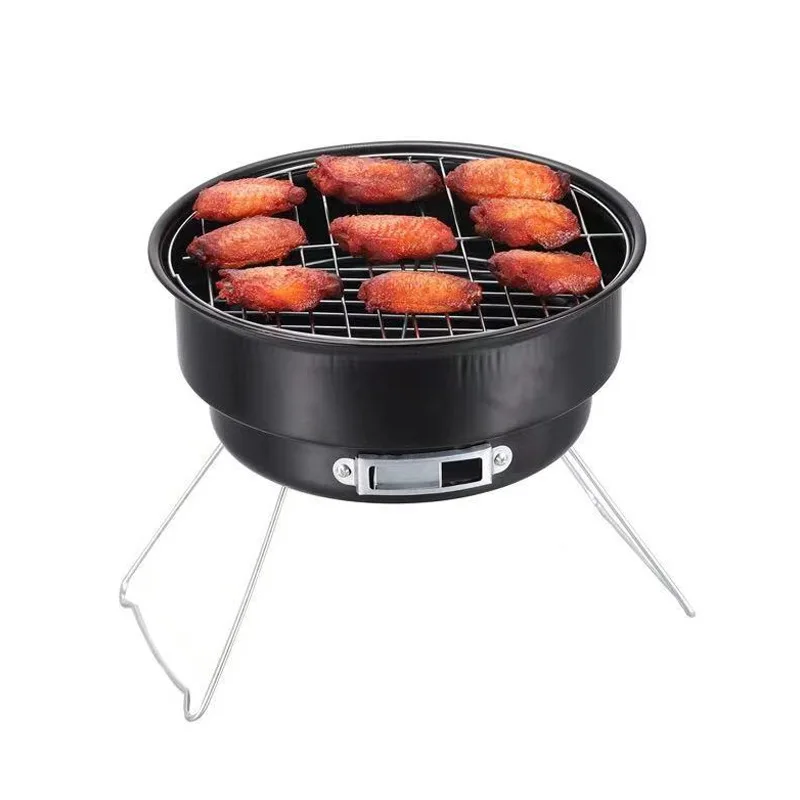 Easy Grill Outdoor Party Charcoal Grill Mini Charcoal  BBQ Round charcoal grill