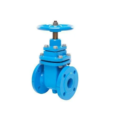 Manual Turbine Riseless Open Stem Valve Stem PN16 DN150 Soft Seal Elastic Seat Cast Iron Flange Gate Valve