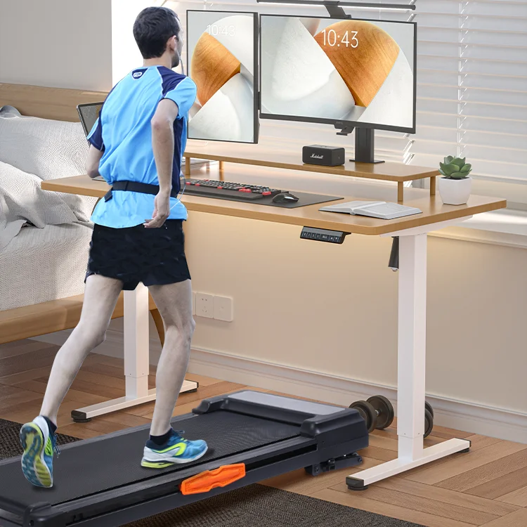 Auto 3 level incline walking pad under desk treadmill price with wireless remote control