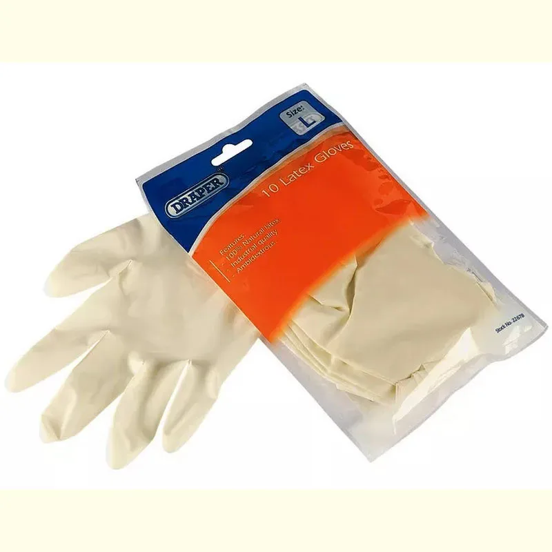 Cheap Good Quality Milky White Color Latex 5.0g 5MIL Size S M L Gloves With Powder Free