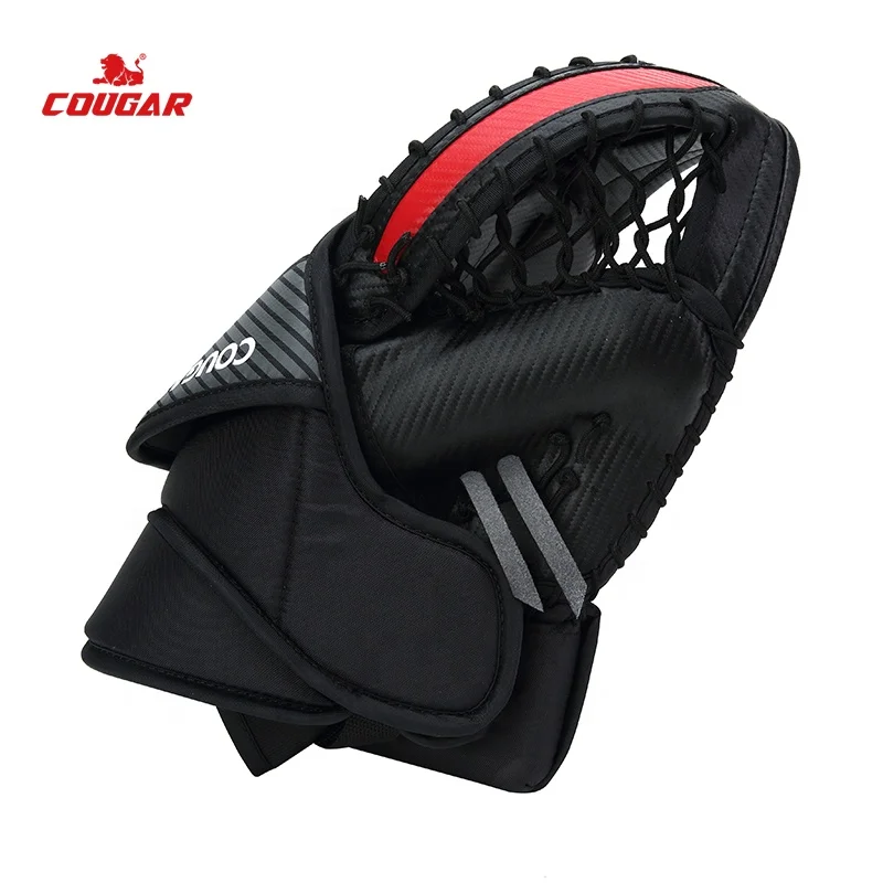 Cougar Hockey Equipment Goalie Pads Gripper Catcher Ice Hockey Grip Sport Protective Roller Skate Player Field Hockey Gloves