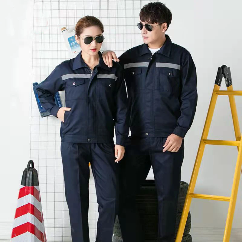 Custom industrial factory worker welding work suit mechanic worker uniform