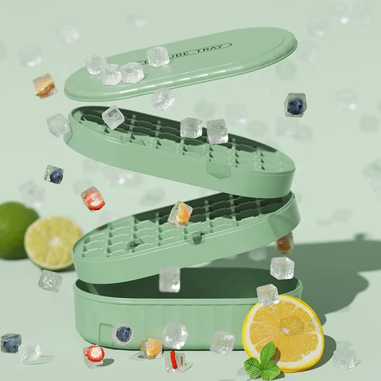 Online Top Seller New Kitchen DIY Fruit Ice Cube Tray Large Capacity Refrigerator Ice Containers Ice Cube Mold