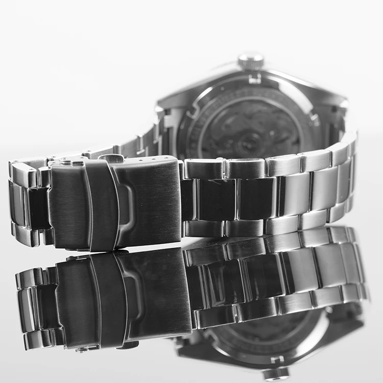 BOMAXE automatic watches men clock fashion watch custom logo casual luxury stainless steel watch