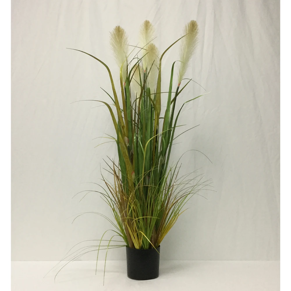 Конкурентоспособная цена, большой искусственный памгаз, трава, растение, искусственные цветы, головки для улицы