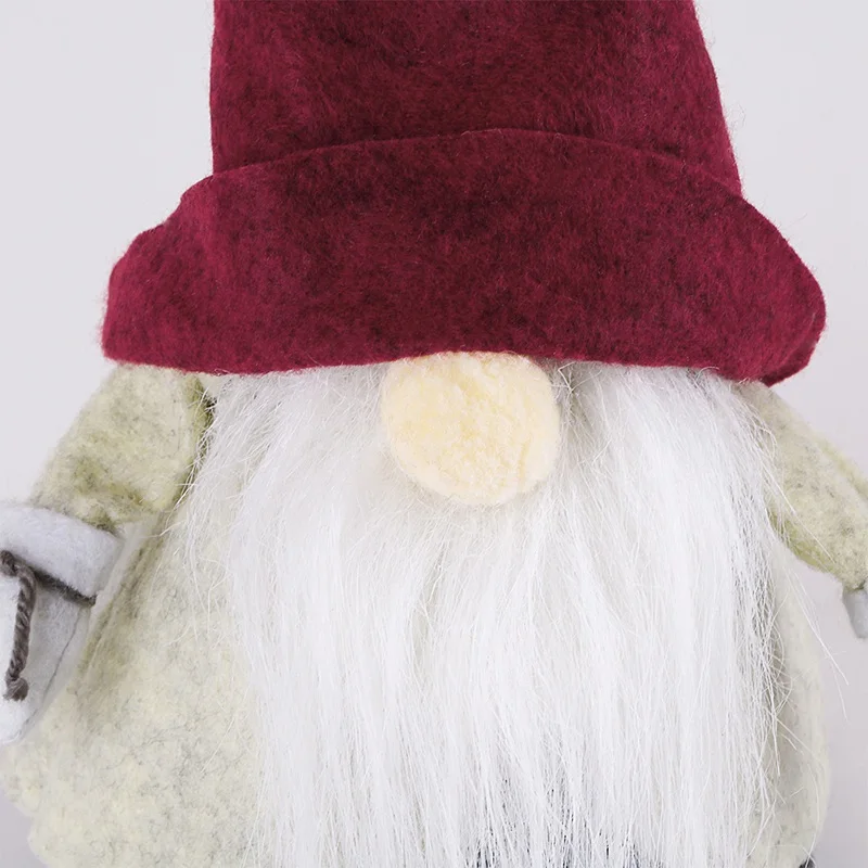 EAGLEGIFTS Wholesale lovely christmas fabric elf standing stuffed elves tabletop decoration