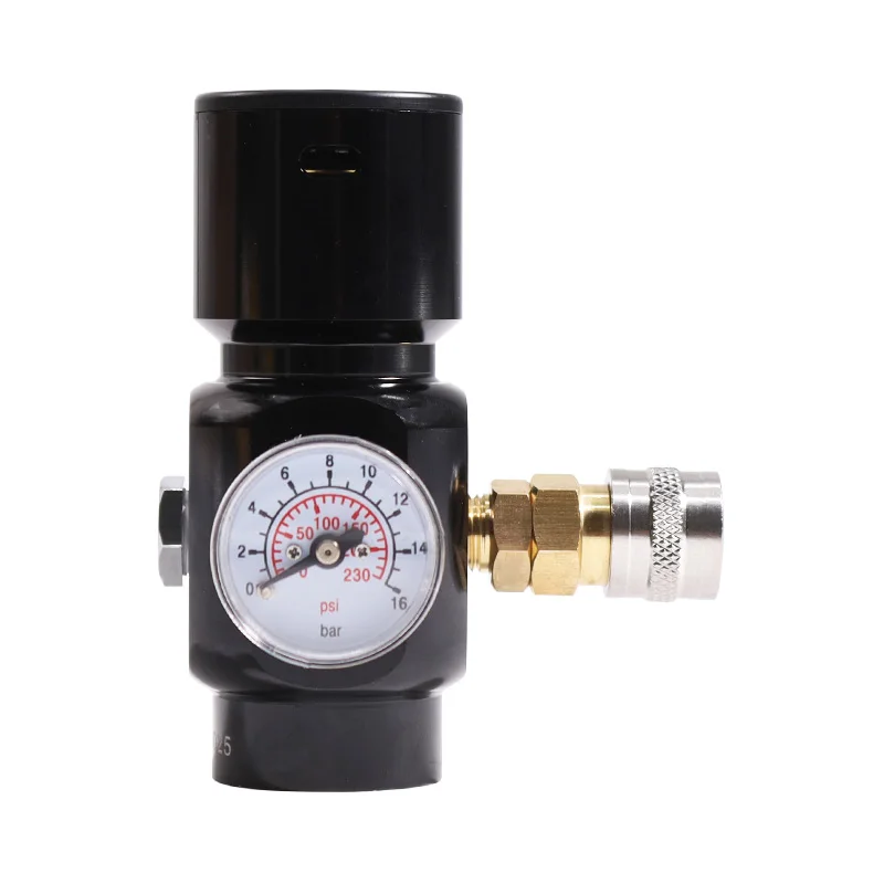 Low Pressure Regulator 0-130psi Portable MicroCO2 Regulator for Pneumatic Tools Including Nailers, Staplers, Caulking Guns