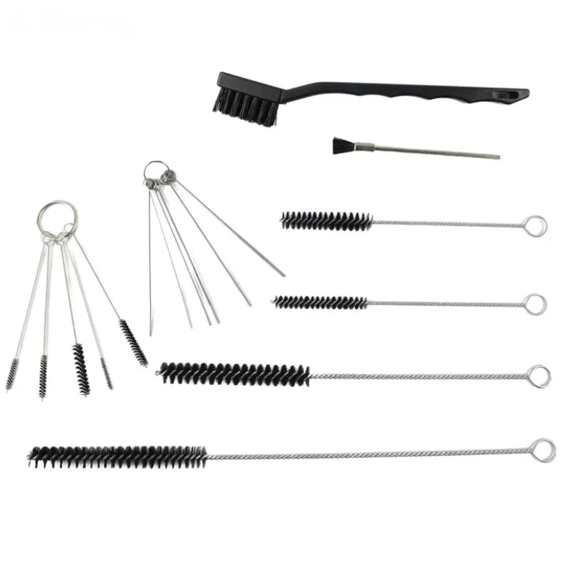 Nozzle/Needle/Atomization Cap/Spray Gun Body 17Pcs RBS-1 Cleaning Brush For Professional Basic Airbrush /Air Spray Gun