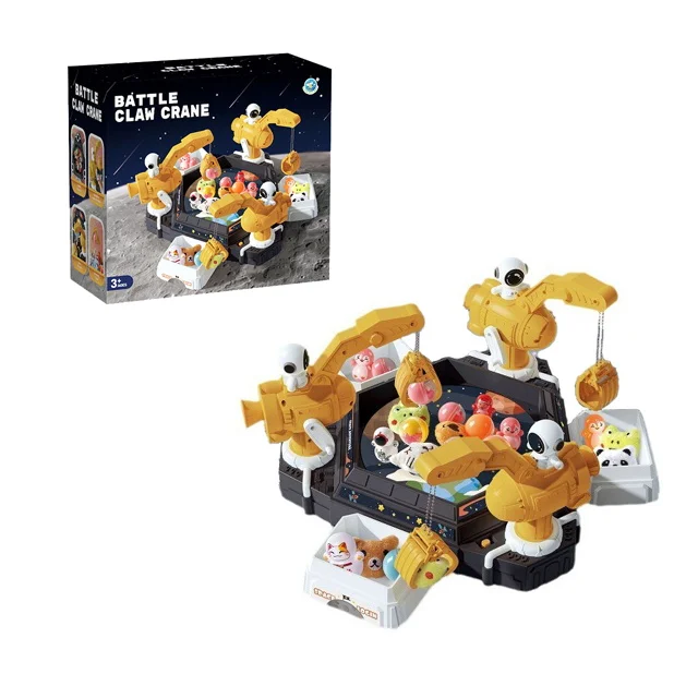 Space Claw tray Comes with twist egg doll car tumbler toy battle claw crane players musical toys kid catch ball doll machine