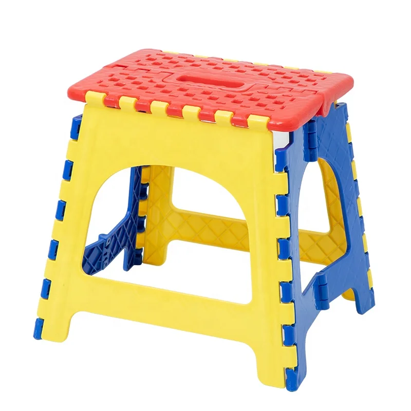 
Portable Plastic Folding Step Stool Outdoor Camping Fishing Chair 