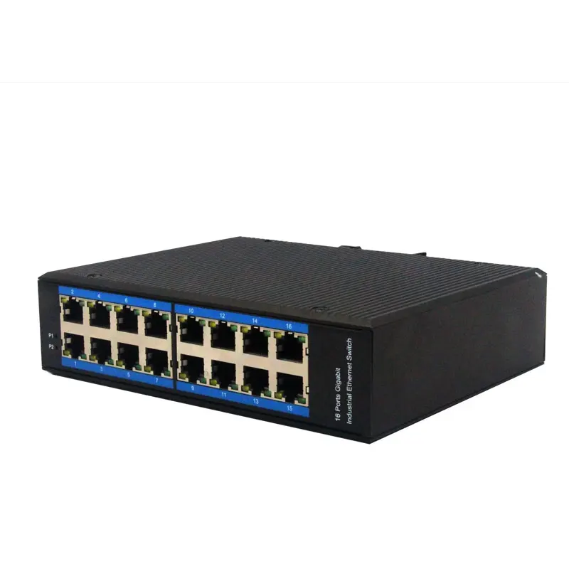 LBTD016G industrial switch poe sfp VLAN DC 48V input power portable 16port poe switches