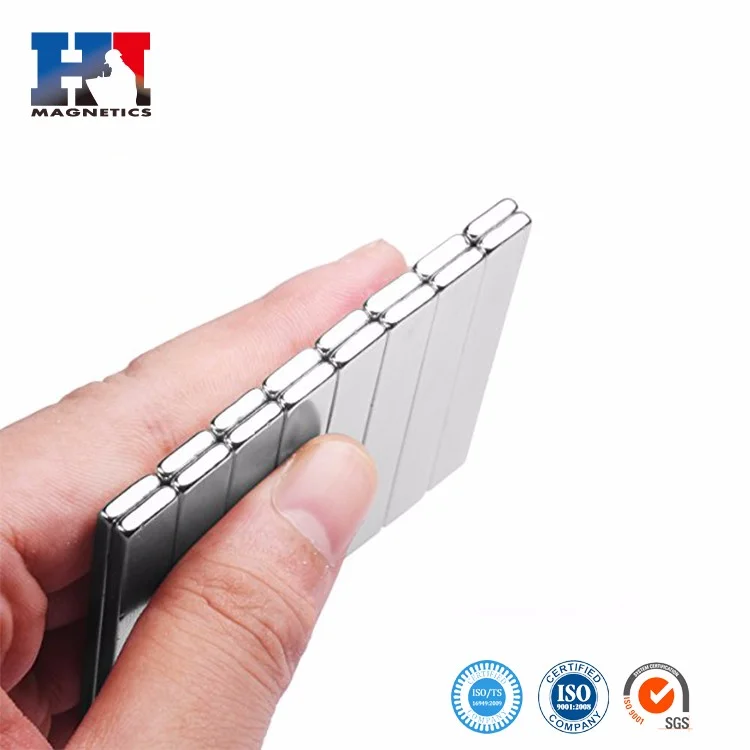 Super strong 3M Self Adhesive Backed Thin Rectangular Neodymium Magnet with Glue