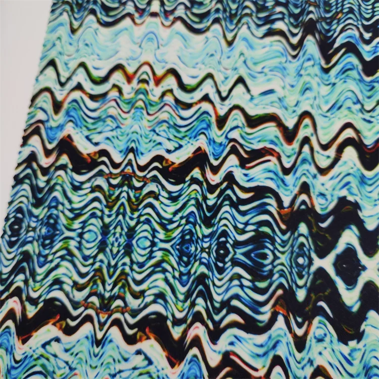 Wrinkle-Resistant Digital Print Swim Fabric 200Gsm 82% Nylon 18% Spamdex Fabric For Swim Wear/Sportswear