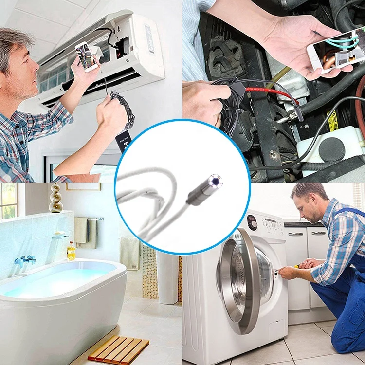 Split type 3.9mm Diameter 1mp 720P HD Usb Industrial Emedical endoscope Camera module with 6pcs LED Light