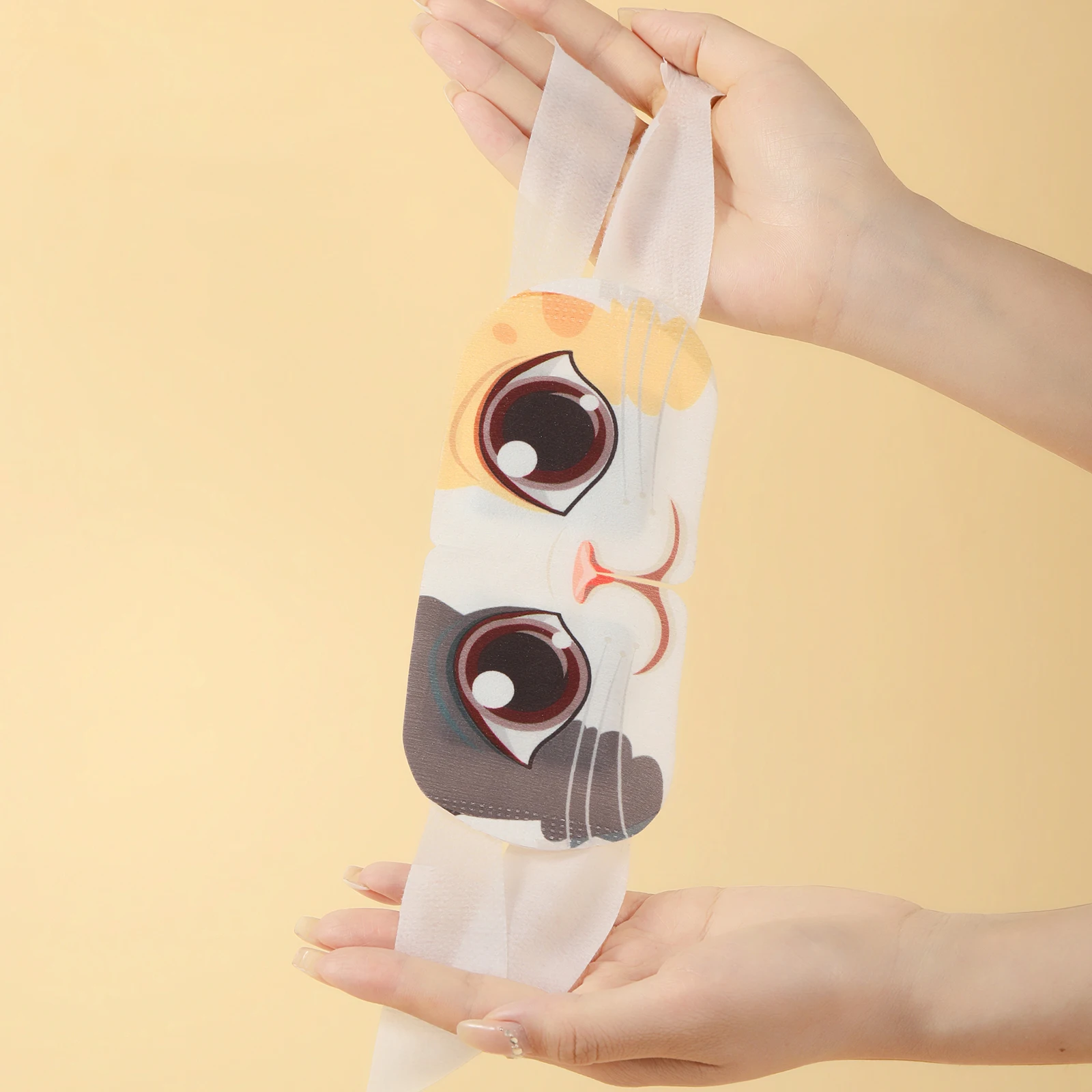 Private Label MOOYAM Promote Eye Blood Circulation Relieve Eye Fatigue Relax Skin and Help Sleep Cat Self Warming Eye Mask