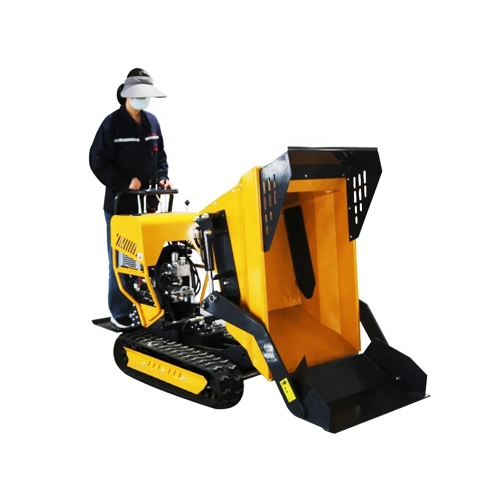 Горячая распродажа! Хорошее качество 500 кг грузоподъемный прицеп гидравлическая техника мини-гусеничный погрузчик самосвал