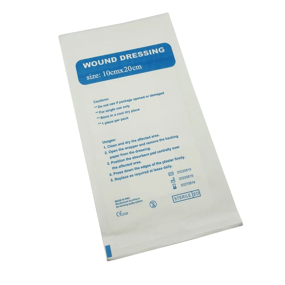 Medical Sterile Hydrogel Silicone White Adhesive Non Woven Medical Wound Dressing