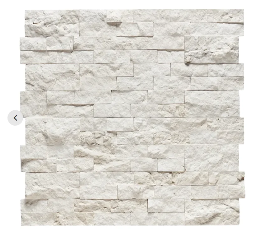 Hot Popular Customized Good Quality Terra Nova Split 3D Stack Marble Elegant White For Interior Wall Exterior Cladding Fireplace