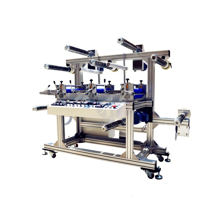 Multi layer roll to roll cold laminating machine