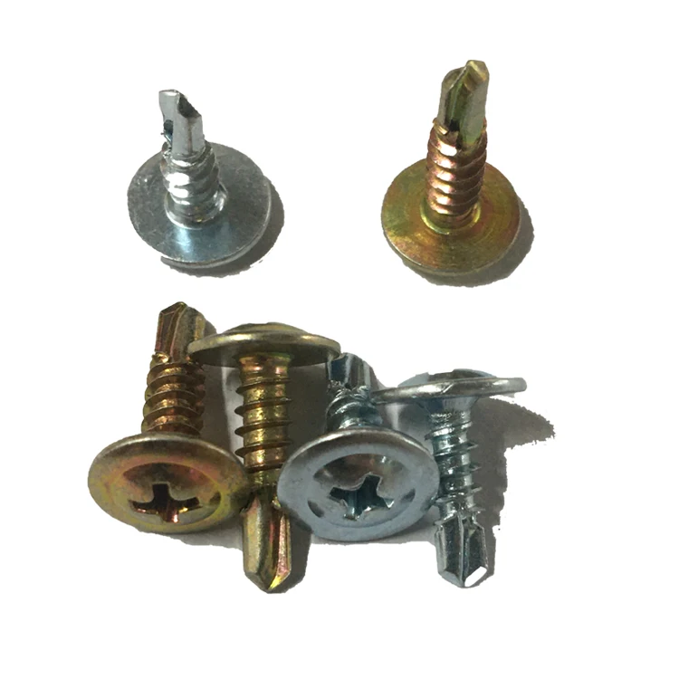 Self Drilling Screw Hex Rubber Washer Metal Roofin Screw China Factory Wholesale RAL Color Painted EPDM Washer