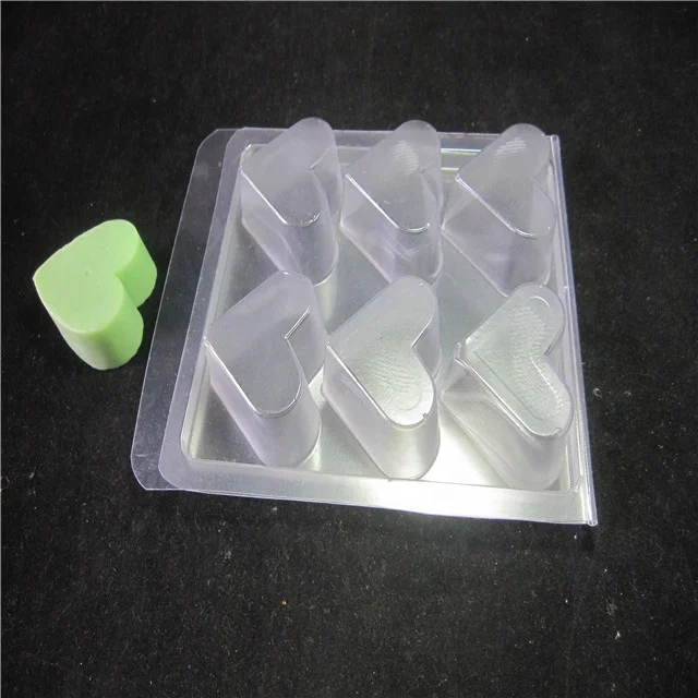 Пользовательских ясный пластичный 12 полости большой воск расплава раскладушка