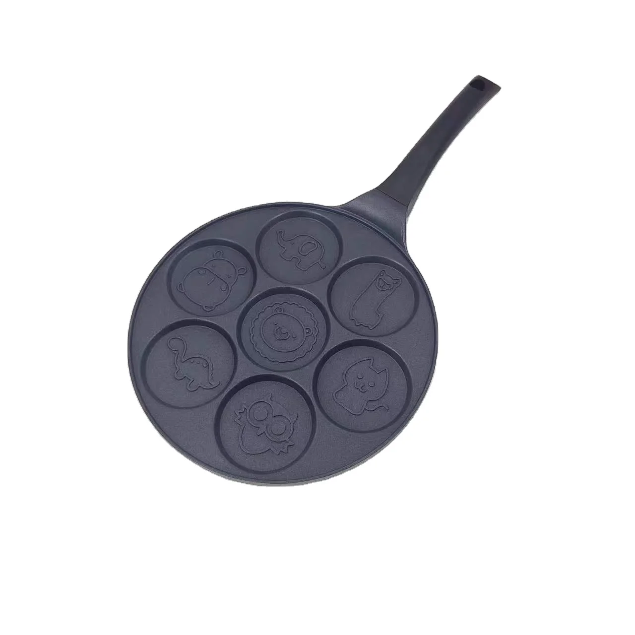 26.5cm Kitchen Breakfast Popular Design Camping Round Egg Frying Pan Die-casting Aluminium Non Stick Skillet